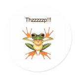 Thzzzp! Round Stickers