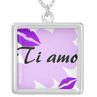 Ti amo - Italian I love you Personalized Necklace