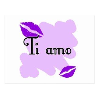 Ti amo - Italian I love you Post Card