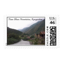 Tian Shan Mountains, Kyrgyzstan Stamp