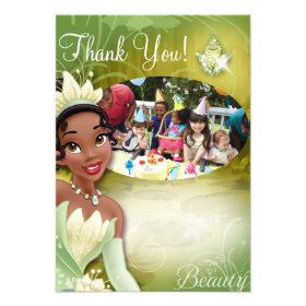Tiana Birthday Thank You Cards Personalized Announcement