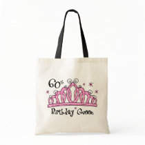 Tiara 60th Birthday Queen Canvas Bags