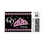 Tiara 60th Birthday Queen Stamps