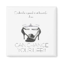 tiara, polkadot, Cinderella is proof that beaut... magnets by seabeewrenchwife tiara, polkadot, Cinderella is proof that beaut... magnets