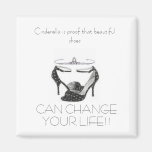 tiara, polkadot, Cinderella is proof that beaut... Fridge Magnets
