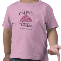 Tiara Princess 1st Birthday Custom Tshirt