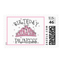 Tiara Princess 1st Birthday Stamp