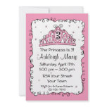 Tiara Princess 3rd Birthday Custom Invitation