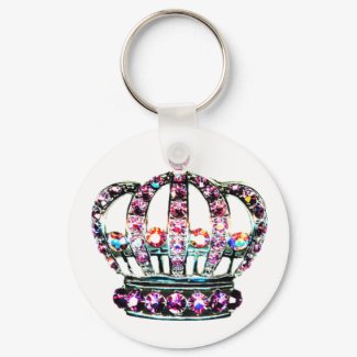Tiara with Zazzle keychain keychain