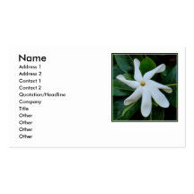 Tiare Tahitian Gardenia Business Cards