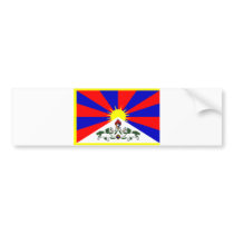 Tibet Flag bumper stickers
