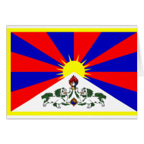 Tibet Flag Card