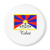 Tibet Flag Design magnets