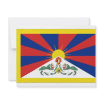 Tibet Flag Invitations