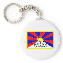 Tibet Flag Key Chain
