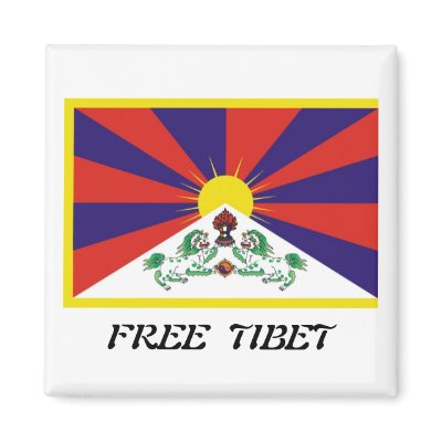 Tibet Flag Fridge Magnets by DejaVu_Images