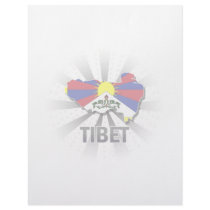 Tibet Flag Map 2.0 Personalized Letterhead