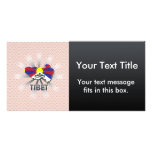 Tibet Flag Map 2.0 Photo Greeting Card