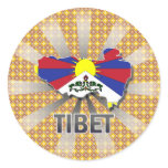 Tibet Flag Map 2.0 stickers