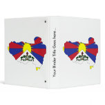 Tibet Flag Map full size binders