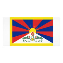 Tibet Flag Personalized Photo Card