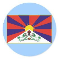Tibet Flag stickers by Politicaltshirts Tibet Flag stickers
