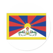 Tibet Flag stickers by All_Flags Tibet Flag stickers