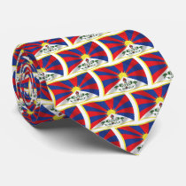 Tibet Flag Tie by LivingFlags2 Tibet Flag Tie