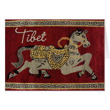 Tibet Horse Happy Card