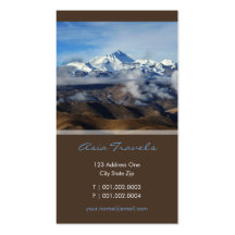 Tibet Qomolangma Mt Everest China Travel Photo Business Card Templates