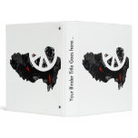 Tibet Trendy Peace Sign with Tibetese map binders