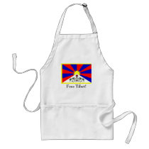 Tibetan Flag - Free Tibet! aprons