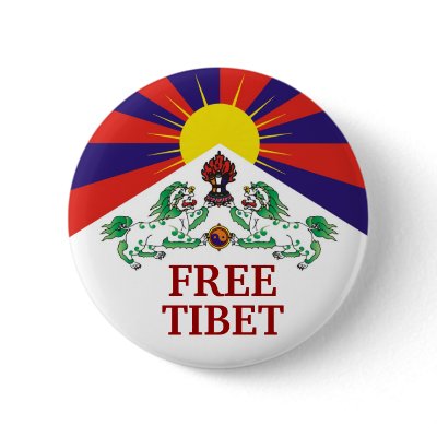 Tibetan Flag, FREE, TIBET Buttons by freetibet