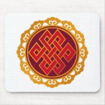 Tibetan Karma Buddhism Eternal Knot Mouse Pads