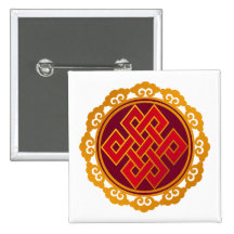 Tibetan Karma Buddhism Eternal Knot Pins