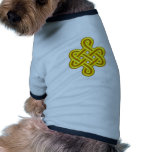 Tibetan luck knot pan zhang dog tee shirt