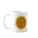Tibetan Mantra Dharma Wheel mugs