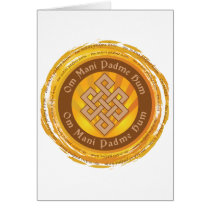 Tibetan Mantra Endless Knot Cards