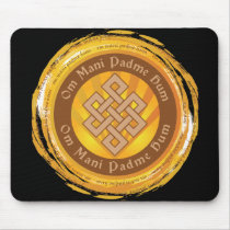 Tibetan Mantra Endless Knot Mousepads