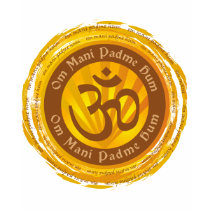 Tibetan Mantra with Aum Symbol t-shirts by BuddhaGifts Tibetan Mantra with Aum Symbol t-shirts