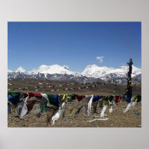 Tibetan Plateau high point on way to Kailash Posters
