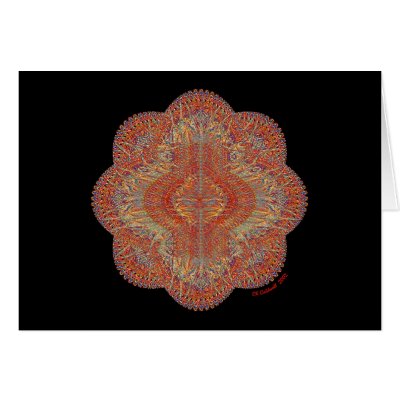 Tibetan Prayer Mandala Card by StarLily