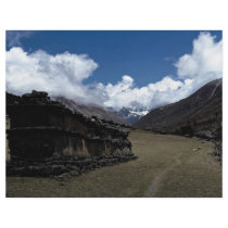 Tibetan prayer wall, Langtang Valley, Himalayas, N Custom Flyer