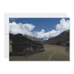 Tibetan prayer wall, Langtang Valley, Himalayas, N Custom Invite