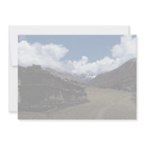 Tibetan prayer wall, Langtang Valley, Himalayas, N Custom Announcement