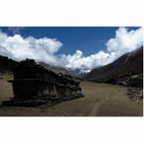 Tibetan prayer wall, Langtang Valley, Himalayas, N Acrylic Cut Out