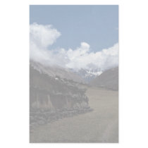 Tibetan prayer wall, Langtang Valley, Himalayas, N Custom Stationery