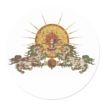 Tibetan Snow Lion stickers by multiple Tibetan Snow Lion stickers