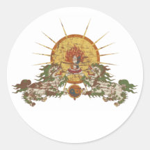 Tibetan Snow Lion Stickers