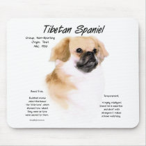 Tibetan Spaniel History Design mousepads by GreyWolfCreation Tibetan Spaniel History Design mousepads